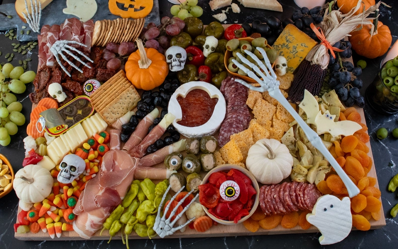 Halloween themed CHARCUTERIE BOARD