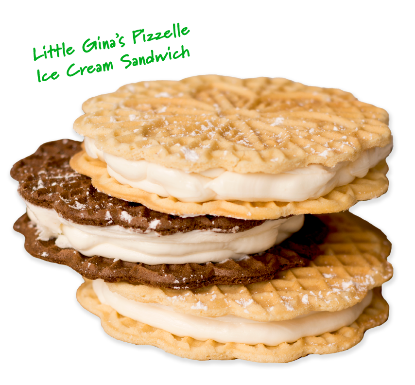 Pizzelle Ice Cream Sandwich