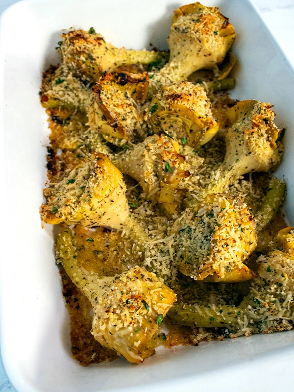 Crispy Artichoke Parmesan Bake