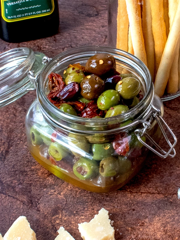 Garlic Marinated Olives