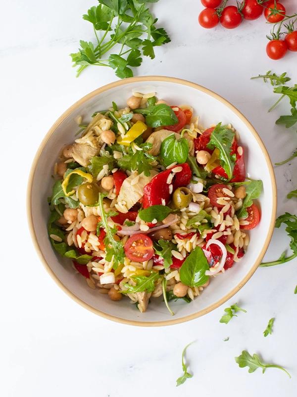 MEDITERRANEAN ORZO SALAD