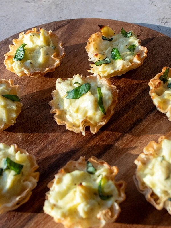 Artichoke Phyllo Tarts