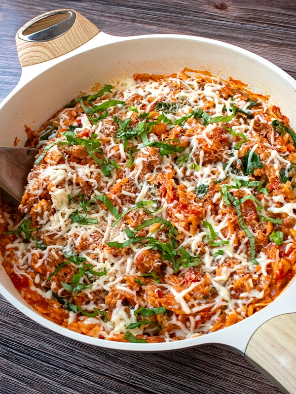 One-Pot Italian Sausage Orzo