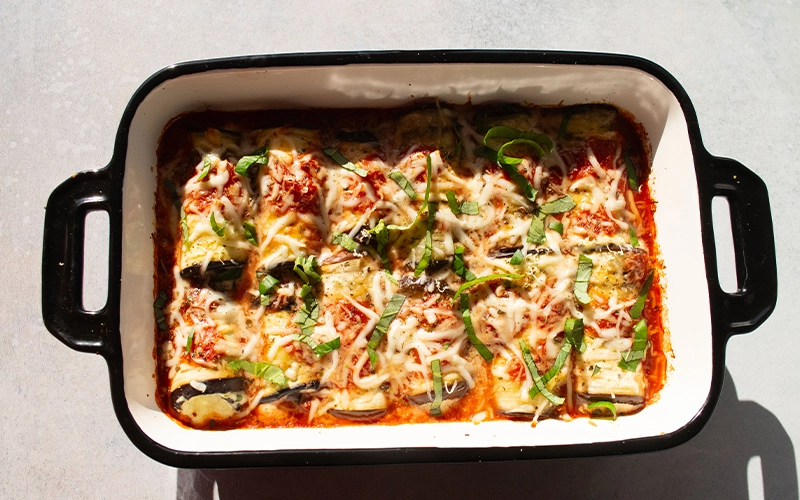 Eggplant Rollatini with Ricotta Filling